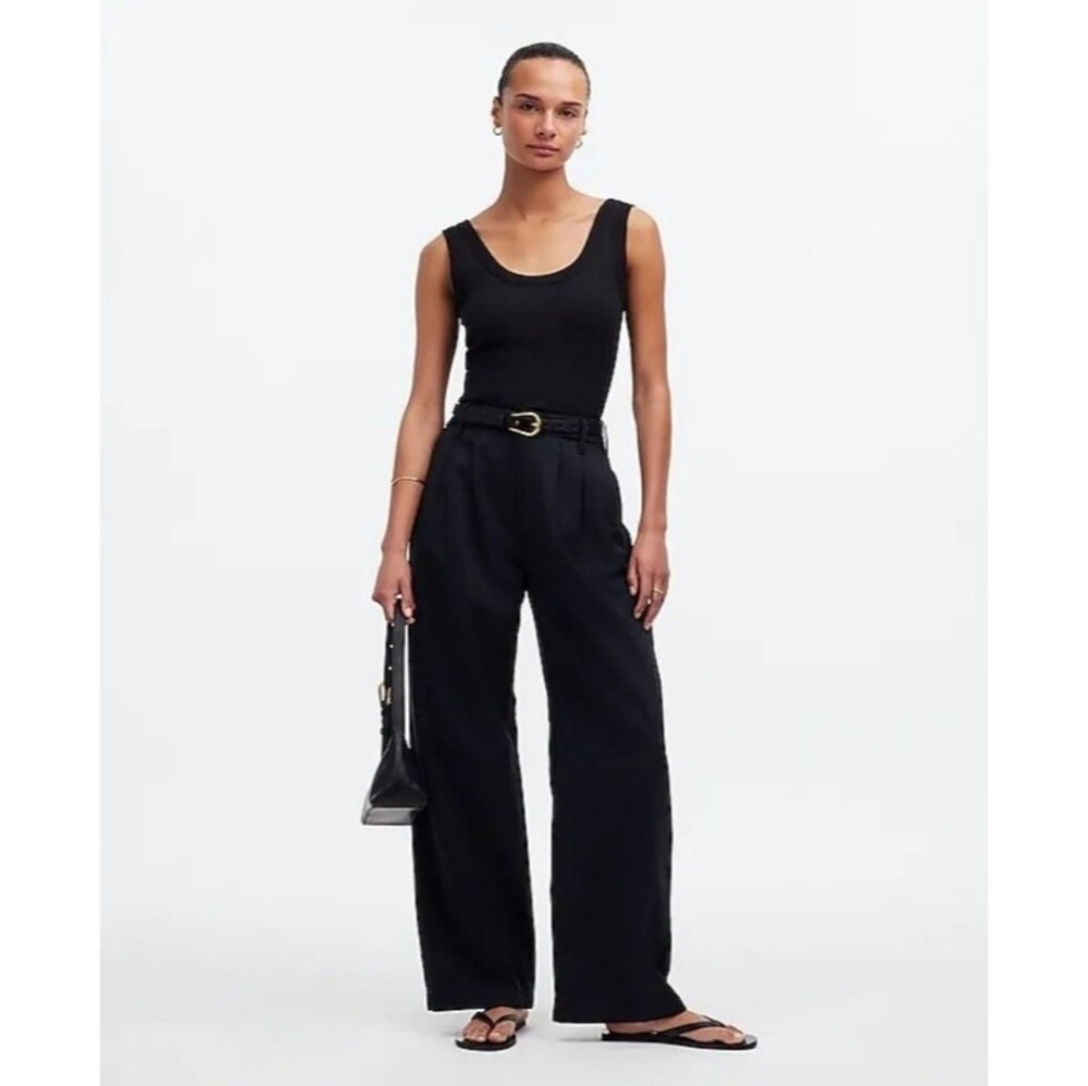 Madewell The Harlow Wide-Leg High-Rise Trousers Pants Women